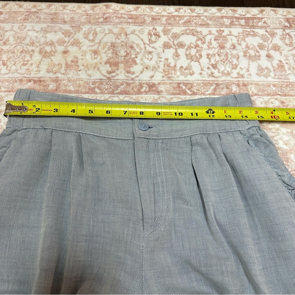 Blue Ruffle Edge Shorts WHO WHAT WEAR - Picture 8 of 11